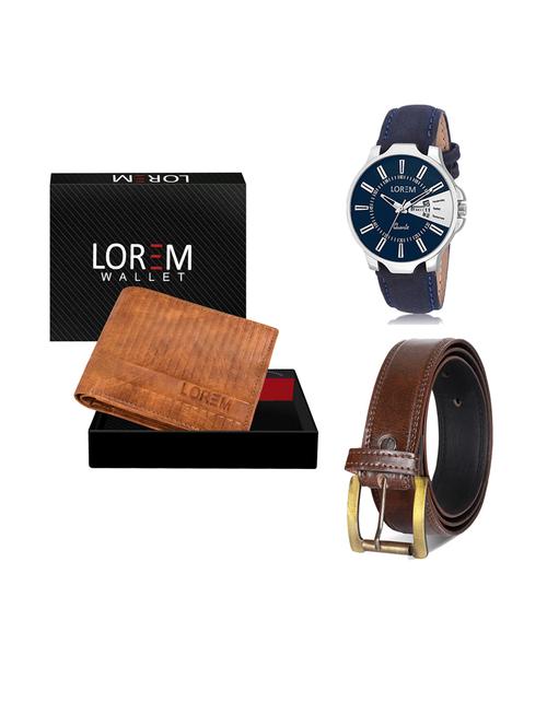 belt, wallet & watch gift combo - 19239738 - Very Small Image - 1