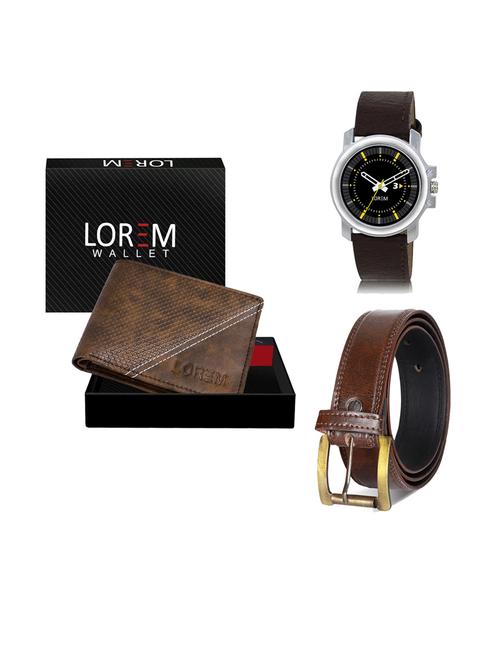 belt, wallet & watch gift combo - 19239752 - Very Small Image - 1