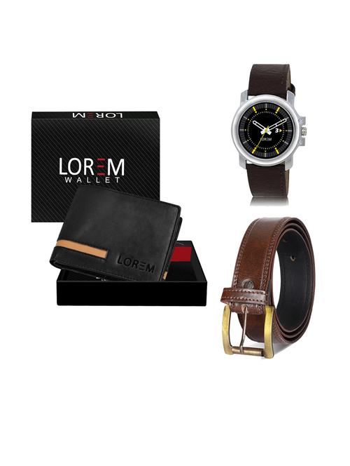 belt, wallet & watch gift combo - 19239768 - Very Small Image - 1