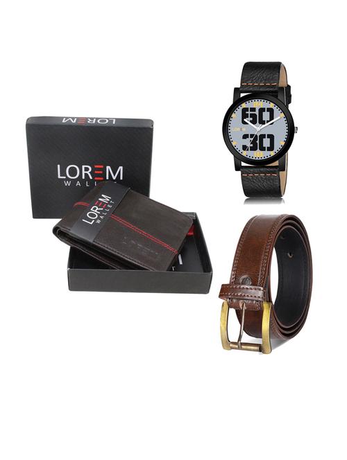 belt, wallet & watch gift combo - 19239783 - Very Small Image - 1
