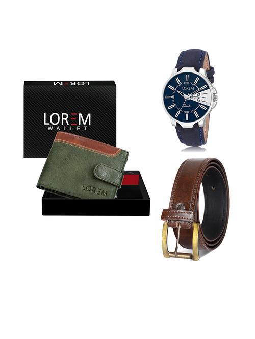 belt, wallet & watch gift combo - 19239787 - Very Small Image - 1