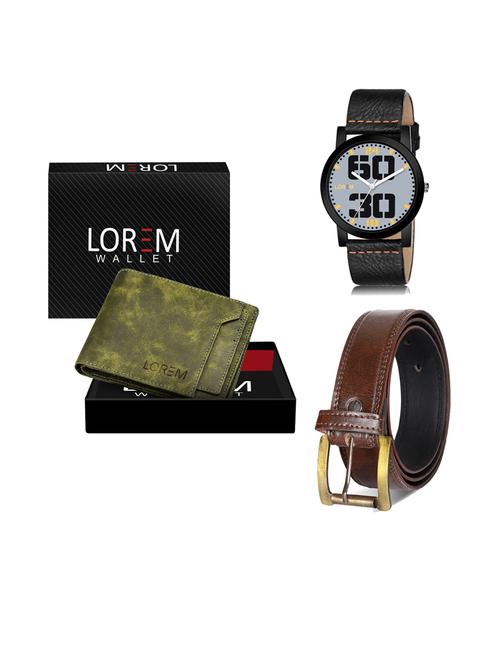 belt, wallet & watch gift combo - 19239797 - Very Small Image - 1