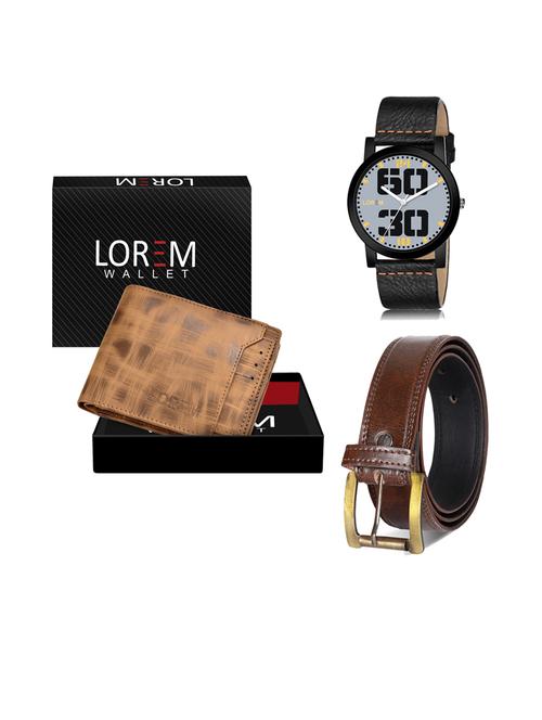 belt, wallet & watch gift combo - 19239805 - Very Small Image - 1