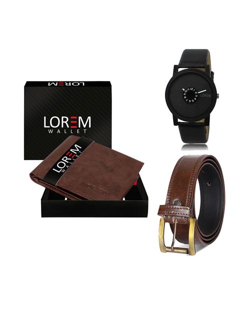 belt, wallet & watch gift combo - 19239939 - Very Small Image - 1