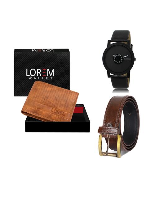 belt, wallet & watch gift combo - 19239980 - Very Small Image - 1