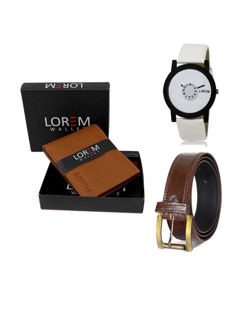 belt, wallet & watch gift combo - 19240034 - Very Small Image - 1