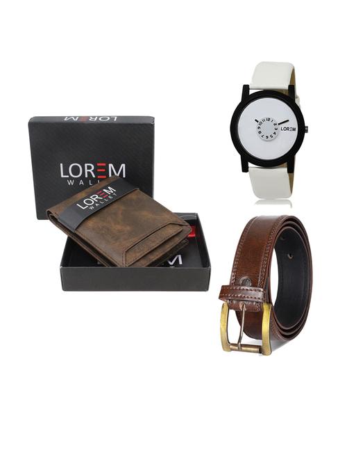belt, wallet & watch gift combo - 19240039 - Very Small Image - 1