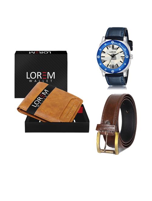 belt, wallet & watch gift combo - 19240138 - Very Small Image - 1