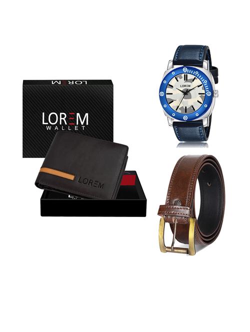 belt, wallet & watch gift combo - 19240196 - Very Small Image - 1