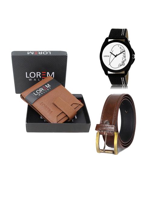 belt, wallet & watch gift combo - 19240215 - Very Small Image - 1