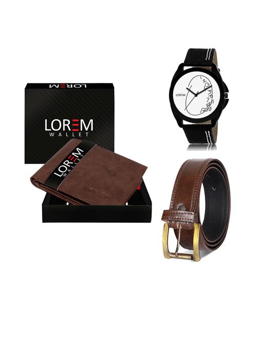 belt, wallet & watch gift combo - 19240218 - Very Small Image - 1