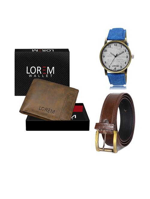 belt, wallet & watch gift combo - 19240342 - Very Small Image - 1
