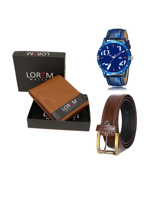 belt, wallet & watch gift combo - 19240486 - Very Small Image - 1