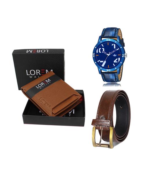 belt, wallet & watch gift combo - 19240489 - Very Small Image - 1