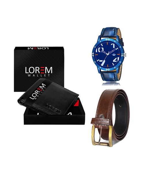 belt, wallet & watch gift combo - 19240506 - Very Small Image - 1