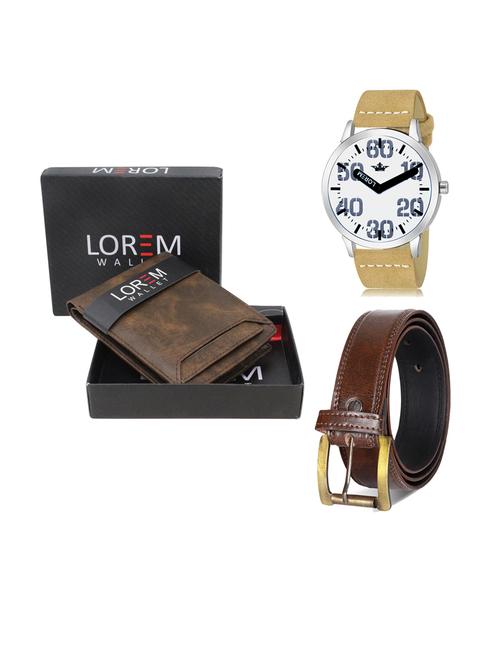 belt, wallet & watch gift combo - 19240704 - Very Small Image - 1