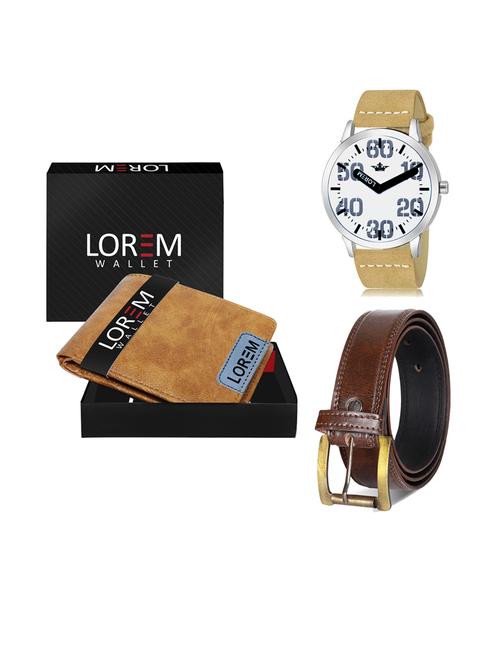 belt, wallet & watch gift combo - 19240714 - Very Small Image - 1