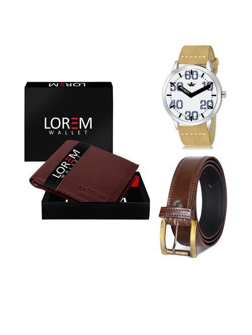 belt, wallet & watch gift combo - 19240719 - Very Small Image - 1