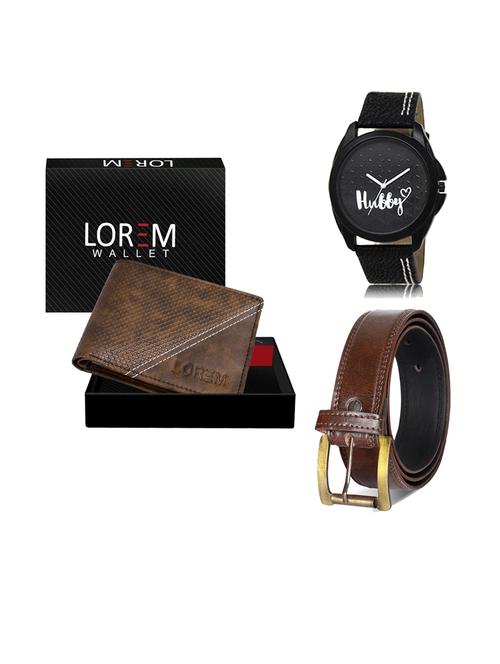 belt, wallet & watch gift combo - 19240729 - Very Small Image - 1