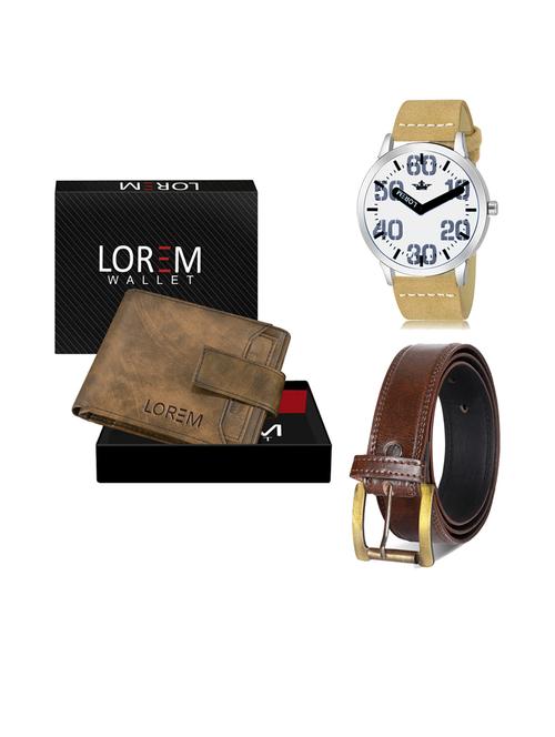 belt, wallet & watch combo - 19240733 - Very Small Image - 1