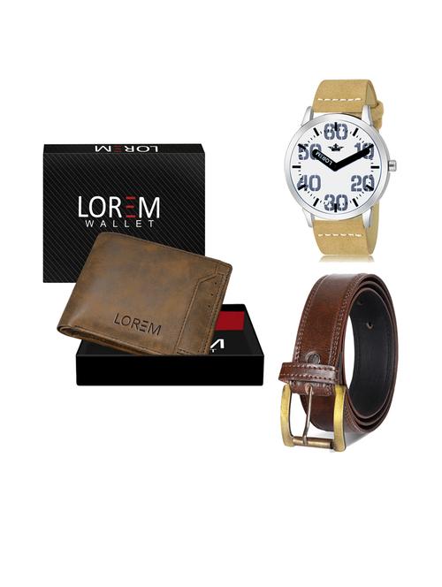 belt, wallet & watch combo - 19240735 - Very Small Image - 1
