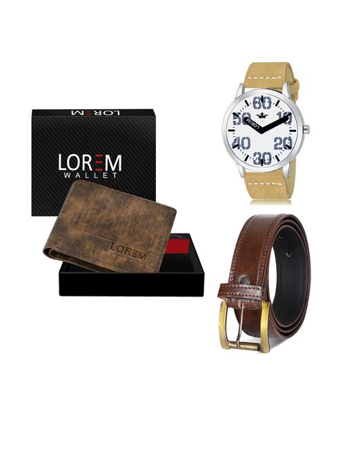 belt, wallet & watch combo - 19240741 - Very Small Image - 1