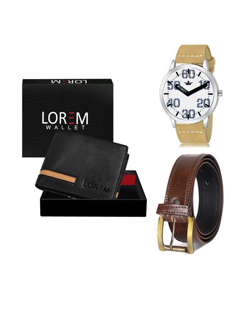 belt, wallet & watch combo - 19240763 - Very Small Image - 1