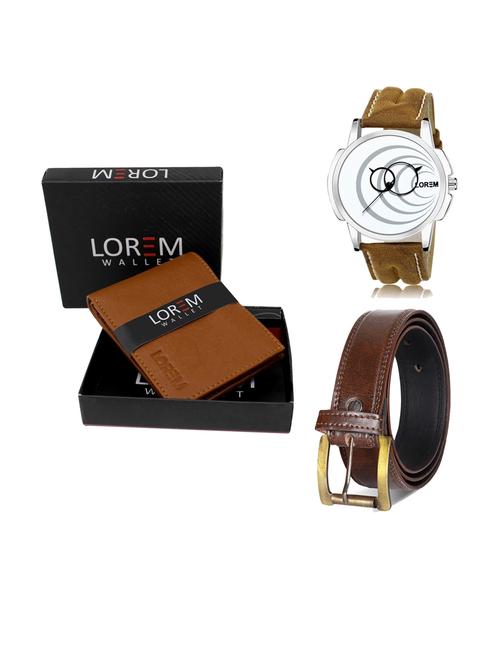 belt, wallet & watch combo - 19240772 - Very Small Image - 1