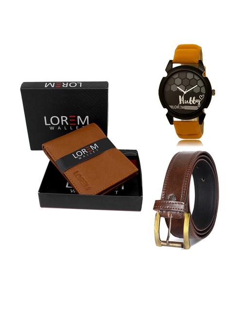 belt, wallet & watch combo - 19240773 - Very Small Image - 1