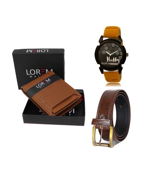 belt, wallet & watch combo - 19240776 - Very Small Image - 1