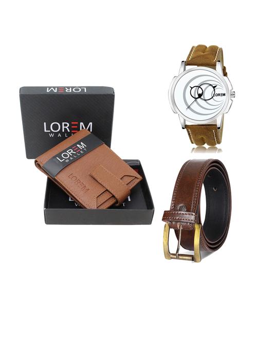 belt, wallet & watch combo - 19240783 - Very Small Image - 1
