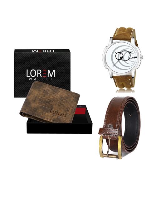 belt, wallet & watch combo - 19240810 - Very Small Image - 1