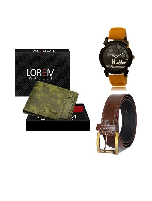 belt, wallet & watch combo - 19240811 - Very Small Image - 1