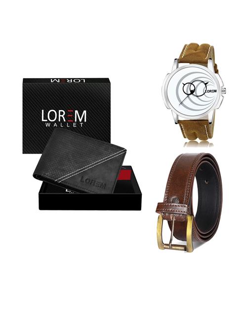 belt, wallet & watch combo - 19240822 - Very Small Image - 1