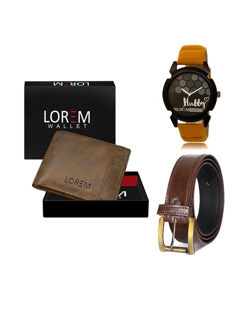 belt, wallet & watch combo - 19240832 - Very Small Image - 1