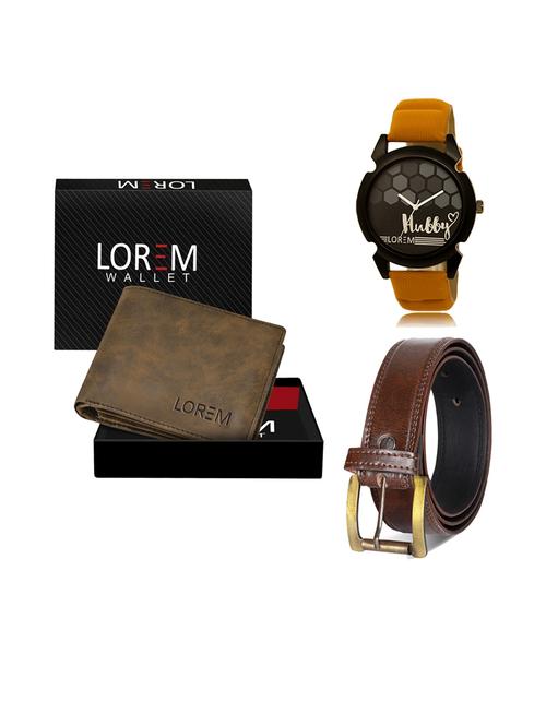 belt, wallet & watch combo - 19240834 - Very Small Image - 1