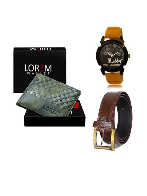 belt, wallet & watch combo - 19240868 - Very Small Image - 1