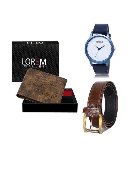 belt, wallet & watch combo - 19240956 - Very Small Image - 1