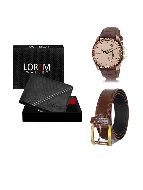 belt, wallet & watch combo - 19240969 - Very Small Image - 1
