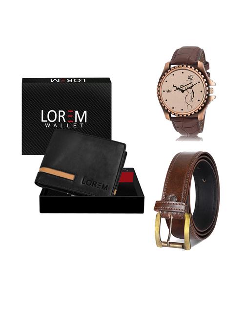 belt, wallet & watch combo - 19240981 - Very Small Image - 1
