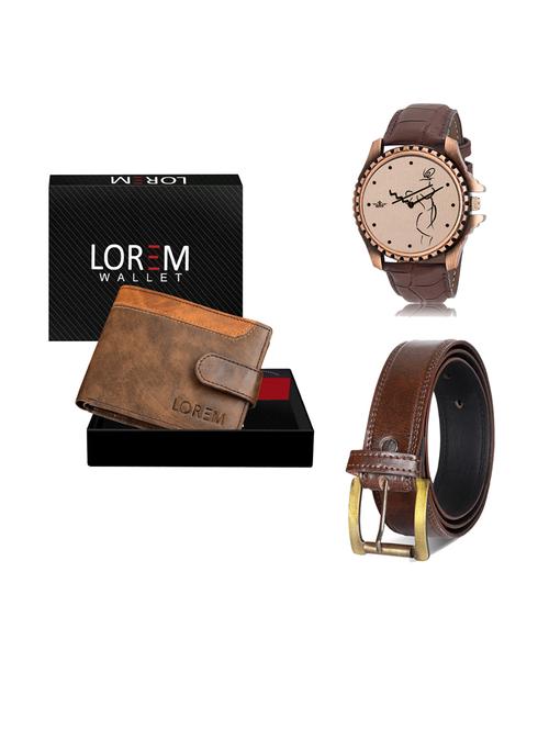 belt, wallet & watch combo - 19240984 - Very Small Image - 1