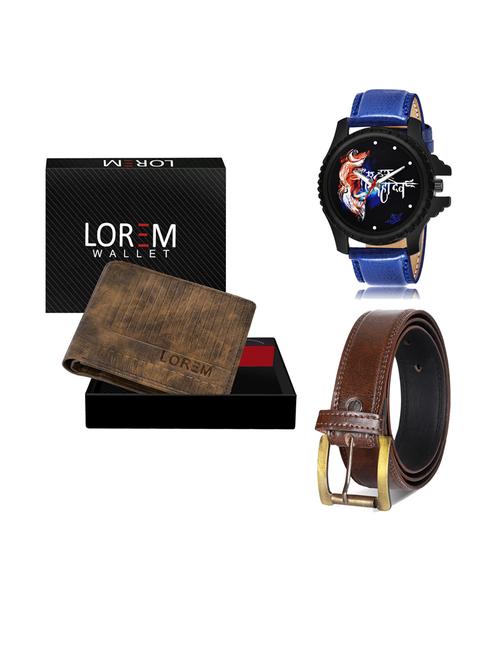belt, wallet & watch gift combo - 19241031 - Very Small Image - 1