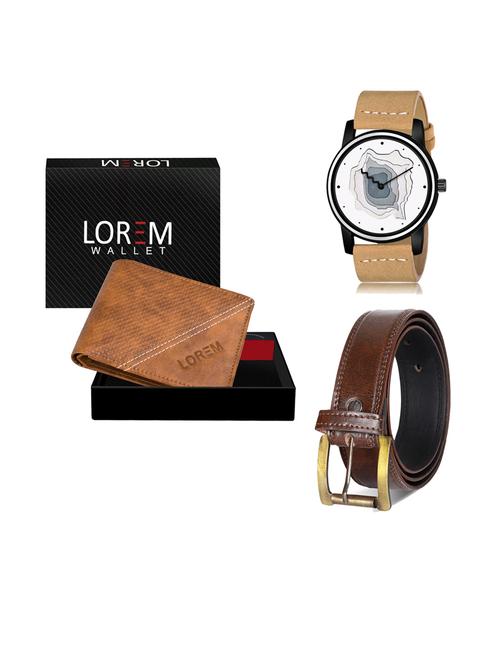 belt, wallet & watch gift combo - 19241188 - Very Small Image - 1
