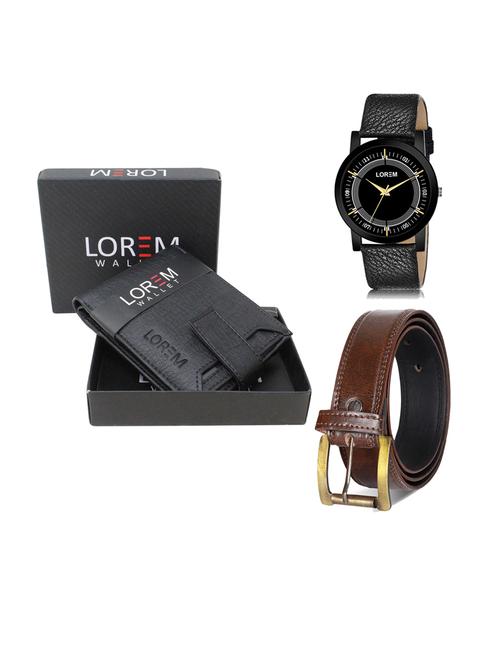 belt, wallet & watch gift combo - 19241249 - Very Small Image - 1