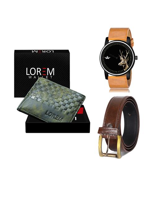 belt, wallet & watch gift combo - 19241271 - Very Small Image - 1