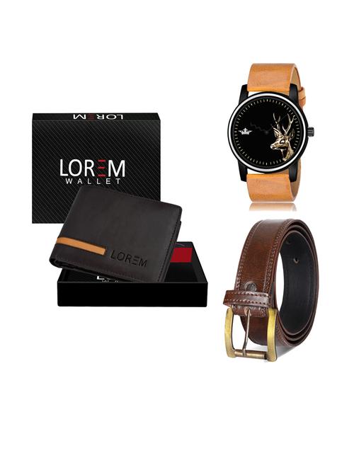 belt, wallet & watch gift combo - 19241279 - Very Small Image - 1