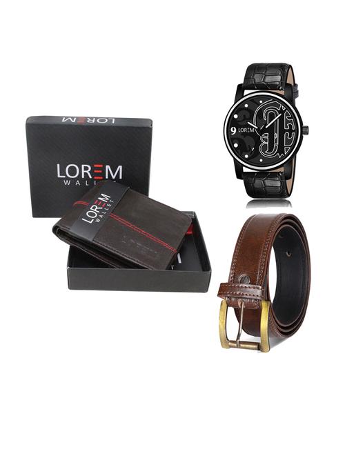 belt, wallet & watch gift combo - 19241294 - Very Small Image - 1