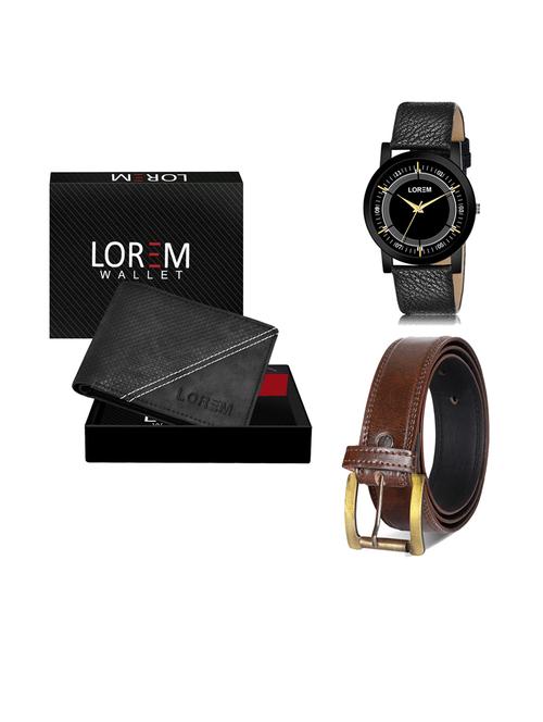 belt, wallet & watch gift combo - 19241319 - Very Small Image - 1