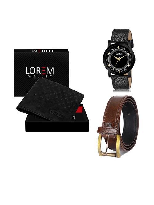 belt, wallet & watch gift combo - 19241329 - Very Small Image - 1