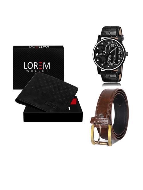 belt, wallet & watch gift combo - 19241346 - Very Small Image - 1